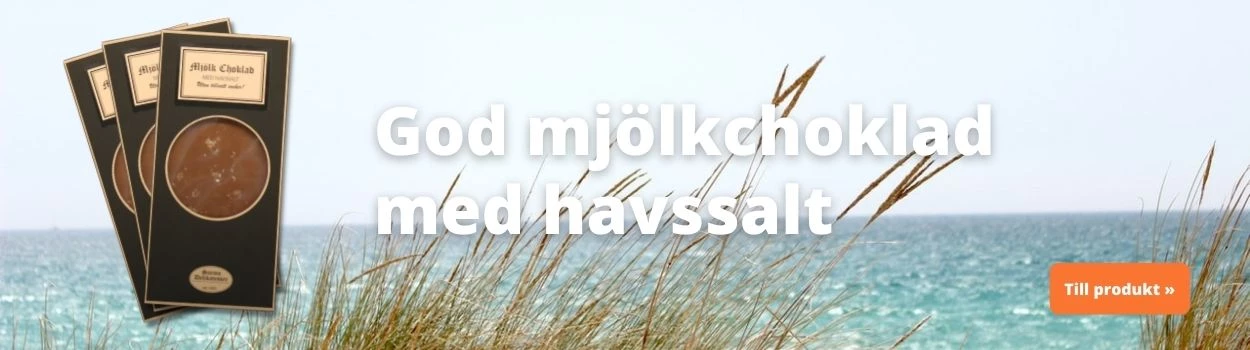 God mjölkchoklad med havssalt (utan socker)